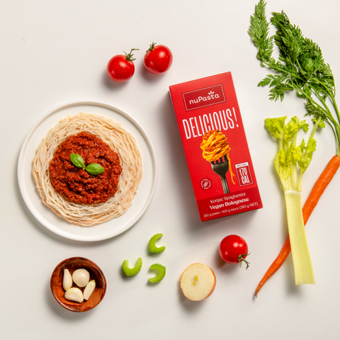 Vegan Bolognese with Konjac Spaghettini