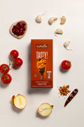 nuPasta Vegan Chili meal kit with vegetables on a light background